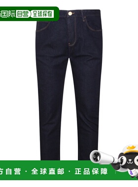 香港直邮潮奢 armani 阿玛尼 男士 深蓝棉质牛仔裤 GM000251AF208