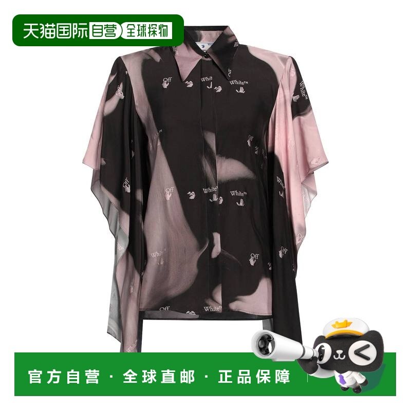 1h可退 香港直邮潮奢 off-white 女士 Blouses 花纹衬衫 pink粉色,女装/女士精品,衬衫,淘宝优惠券,粉丝福利购,淘宝优惠卷