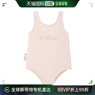 粉色 Rainbow 婴儿连体泳衣童装 Off White 香港直邮潮奢 女童