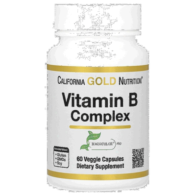 香港直发iHerb California Gold Nutrition维生素B复合物健康60粒