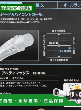 日本直邮YONEX-Yonex羽毛球弦BG66 Ultimax BG66UM YONEX新款