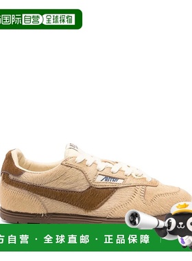 1h可退 香港直邮潮奢 AUTRY 女士 WINDSPIN 棕色小马毛质感运动鞋