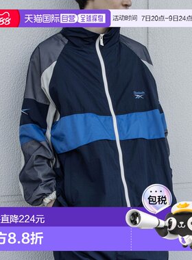 日本直邮Reebok RB00074 运动外套 REBOOT 90 年代款（海军蓝/浅