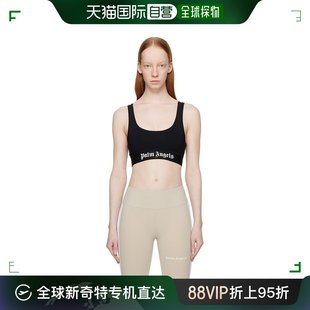 Palm Angels 棕榈天使 PWVO 香港直邮潮奢 女士 黑色提花运动文胸