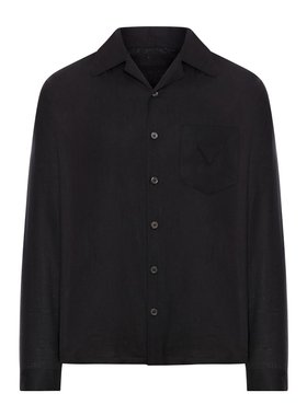 PRADA 男士衬衫 UCN44114H4SUMOF0002 SS2025 黑色