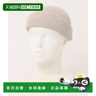 1h可退 日本直邮Barbour 男女同款 短款针织帽 折边设计 金属徽章