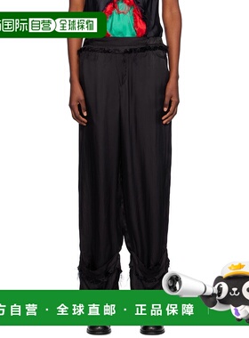 1h可退 香港直邮潮奢 Edward Cuming 女士 黑色 Fraying Cuff 长