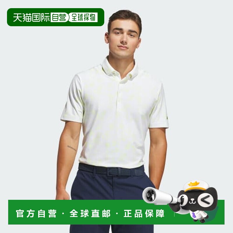 澳大利亚直邮adidas 阿迪达斯365+清风黄油纺强力花朵印花Polo衫