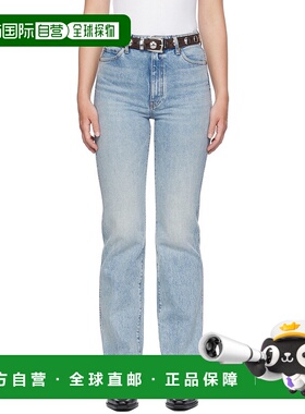 1h可退 香港直邮潮奢 KHAITE 女士 蓝色 The Danielle Stretch 牛