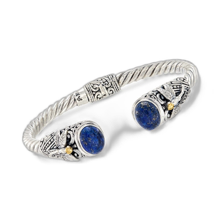 自营Ross-Simons 青金石巴厘岛风格蜻蜓手镯 925 纯银和 18kt 黄