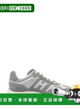 1h可退 香港直邮Hogan 男士 系带运动鞋 HXM5630FK70U4P grey灰色