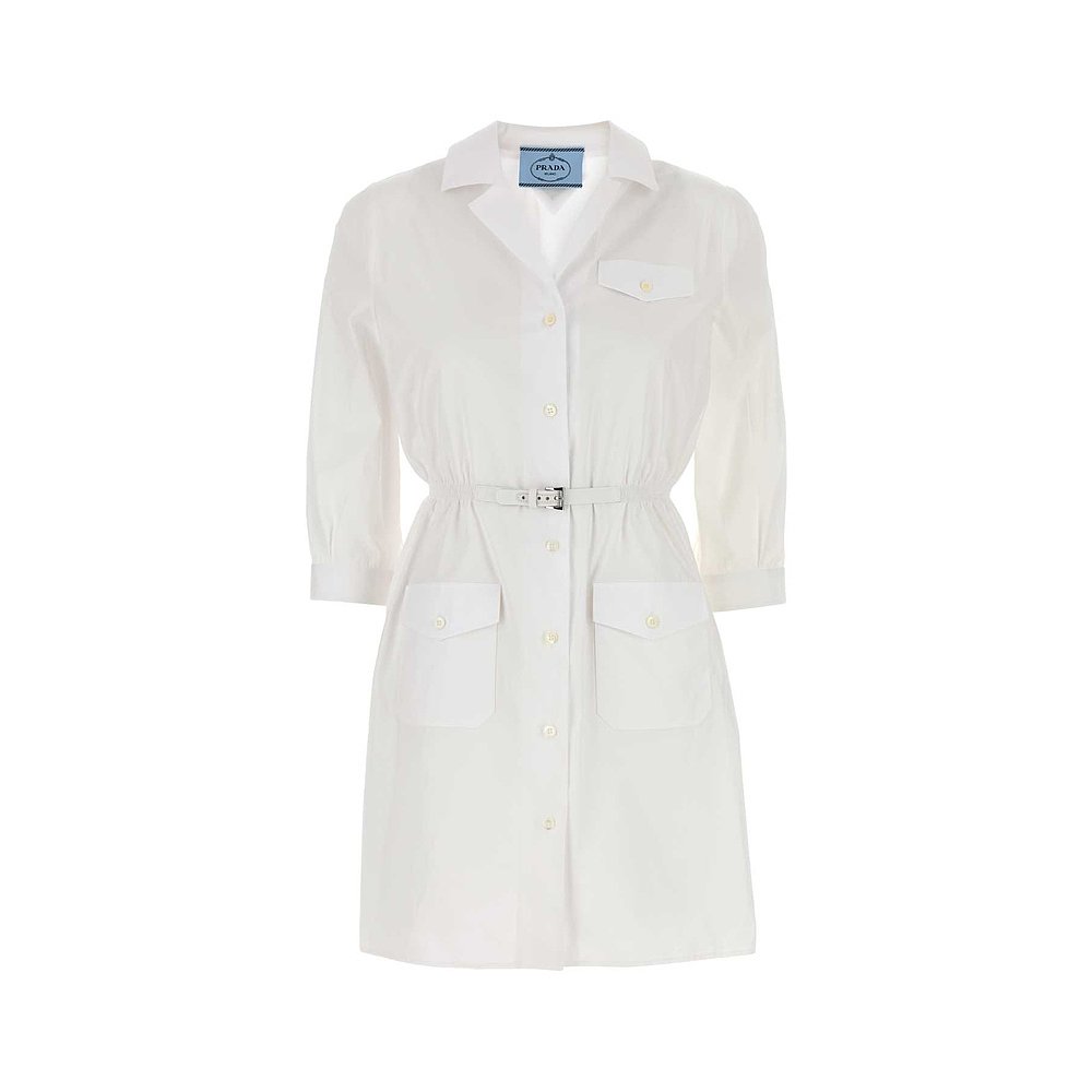 PRADA 女士连衣裙 P3N15ESOOO1XV2F0009 AW2025 白色