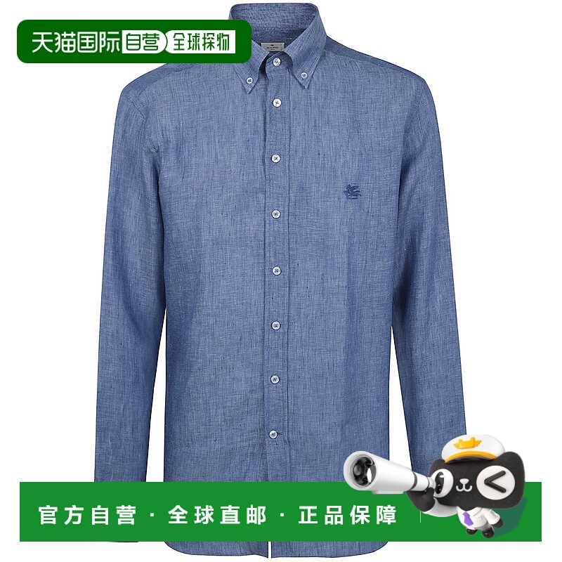 1h可退 香港直邮ETRO 男士衬衫 MRIB000499TU3F300682 SS2026 蓝