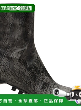 1h可退 香港直邮潮奢 Marni 玛尼 女士 灰色 Spike 踝靴 TCMS0112