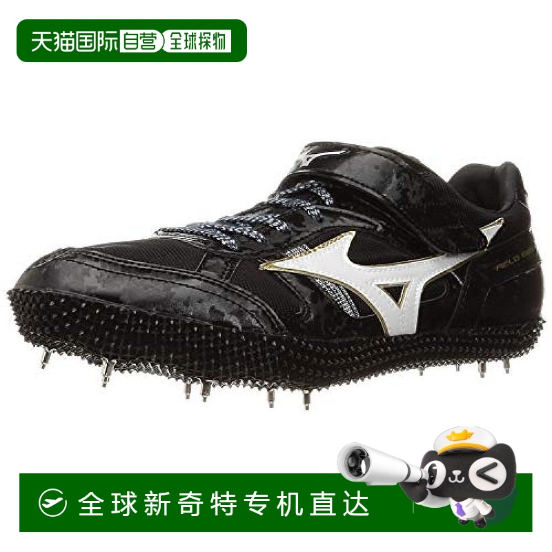 【日本直邮】Mizuno美津浓field GEO田径用钉鞋 HJ-C 黑x白x金 28