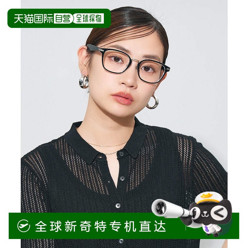 1h可退 日本直邮Zoff 佐芙 男女通用皮革感框架防滑设计眼镜 ZA25