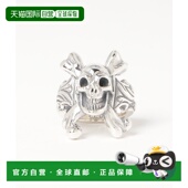 日本直邮Bill Wall Leather 1h可退 男女通用十字骷髅银戒指 7901