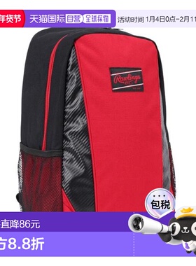 日本直邮Rawlings 30L 青少年棒球背包 EBP15S04-RD [Jr] 红色