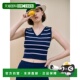 SK2MP642 韩国直邮LOEUVRE 23上衣 Knit Top 女士毛针织衫 Stripe