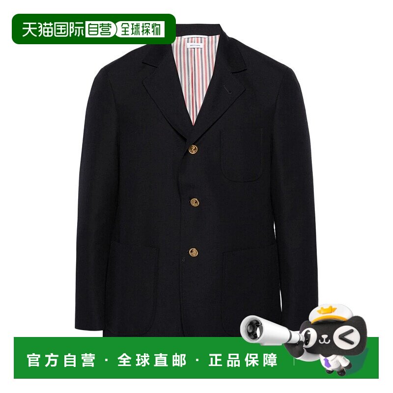香港直邮Thom Browne 翻领羊毛西装外套 MJU568AF0582