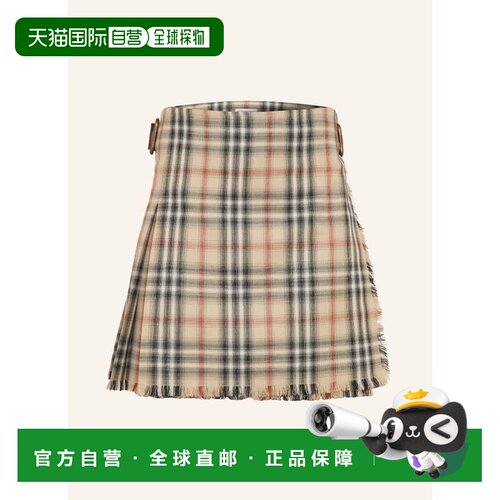 香港直邮BURBERRY 女士半身裙 100297340012000 CO 花色 Wrap ski