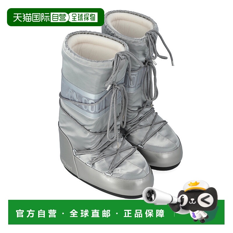 香港直邮Moon Boot月亮靴男女同款系带时尚中筒滑雪雪地靴