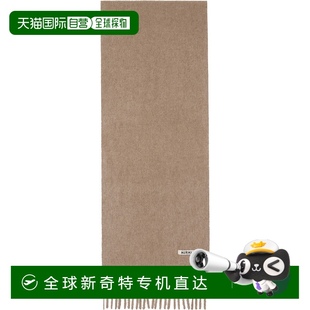 围巾 香港直邮AURALEE Long 女士 A24AM12BC羊绒 灰褐色