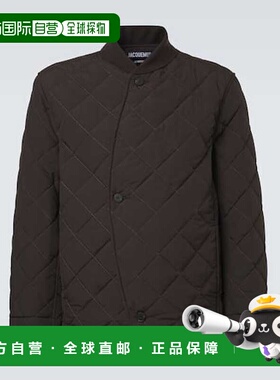 1h可退 香港直邮潮奢 Jacquemus 男士 Bastide 绗缝夹克 brown棕