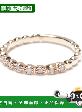 1h可退 日本直邮agete 阿卡朵 agete 女士K10金镶钻石戒指 简约优