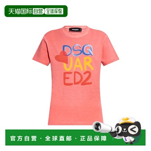 粉红色女装 香港直邮DSQUARED2 S73GC0291S24379303 女士T恤