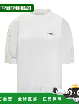香港直邮GIVENCHY 女士T恤 BW70FGP75M100 AW2025 白色 Givenchy