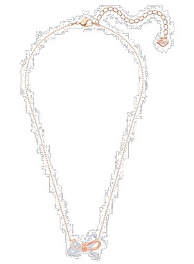 SWAROVSKI施华洛世奇蝴蝶结Y形项链设计精美SWAR5440636玫瑰水晶