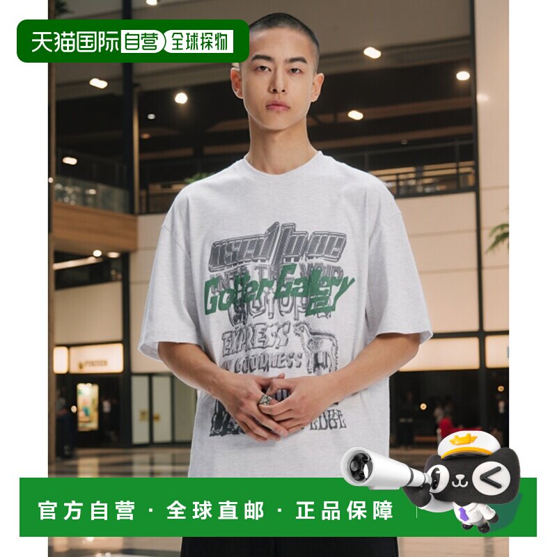 韩国直邮GOTTER GALLERY 公用T恤 GT25SUTP06GY UTOPIA TYPO GRAP