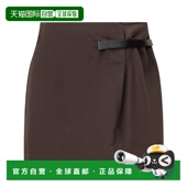 香港直邮J.W. Anderson 女士 1h可退 褶皱细节迷你裙