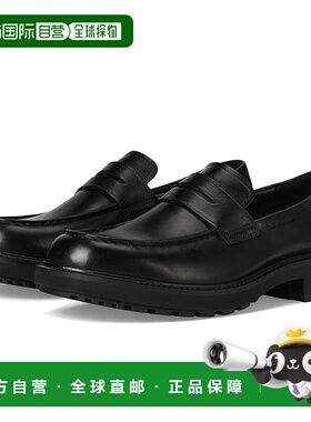 1h可退 香港直邮潮奢 ecco 爱步 男士 'Oslo' 乐福鞋 black黑色