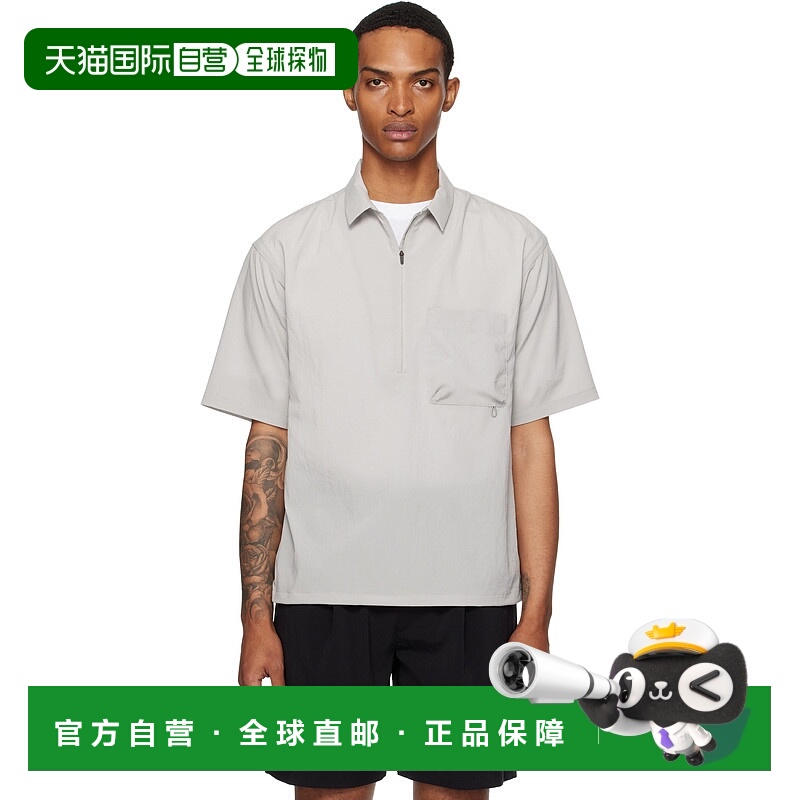 1h可退 香港直邮潮奢 SnowPeak 雪峰 男士 灰色 Breathable Quick