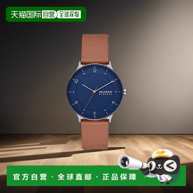 【日本直邮】Skagen诗格恩 手表 男款 不锈钢石英表 棕色 SKW6885