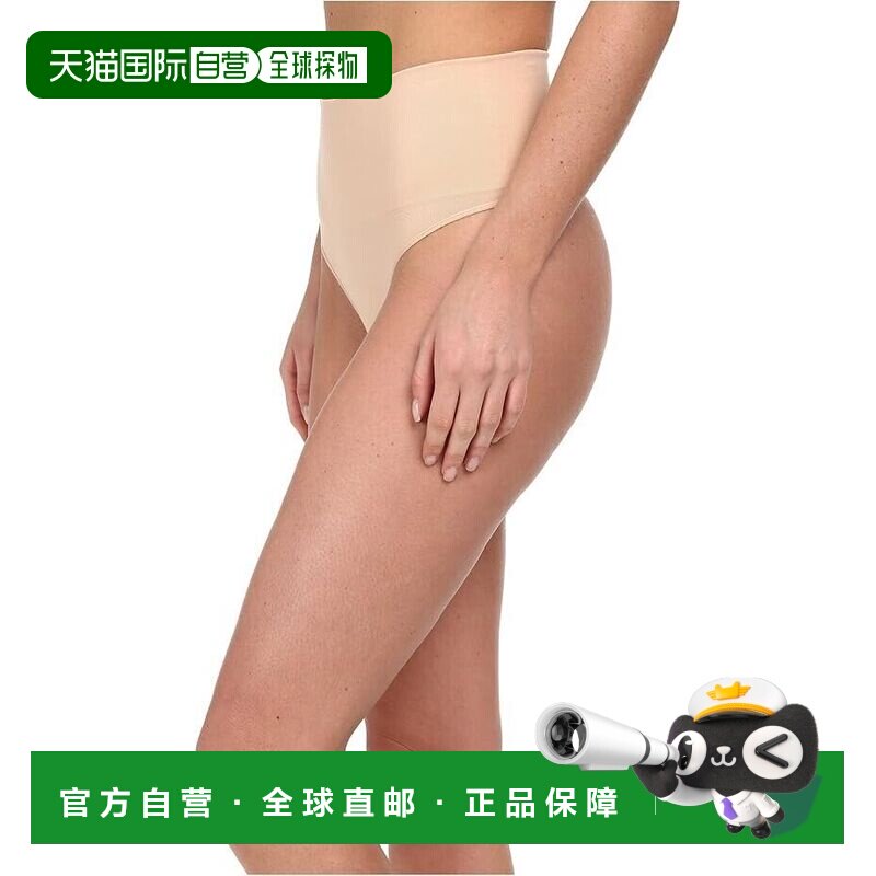 自营Spanx日常内衣女式米色小弹力丁字裤ERK376-米色 美国奥莱直