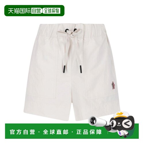 1h可退 欧洲直邮MONCLER 女士短裤 0982B00005597SL050 SS2026 白