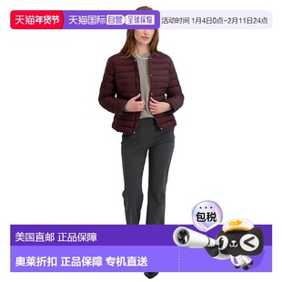 自营TAHARI Women's Lightweight Quilted Stretch Jacket with S