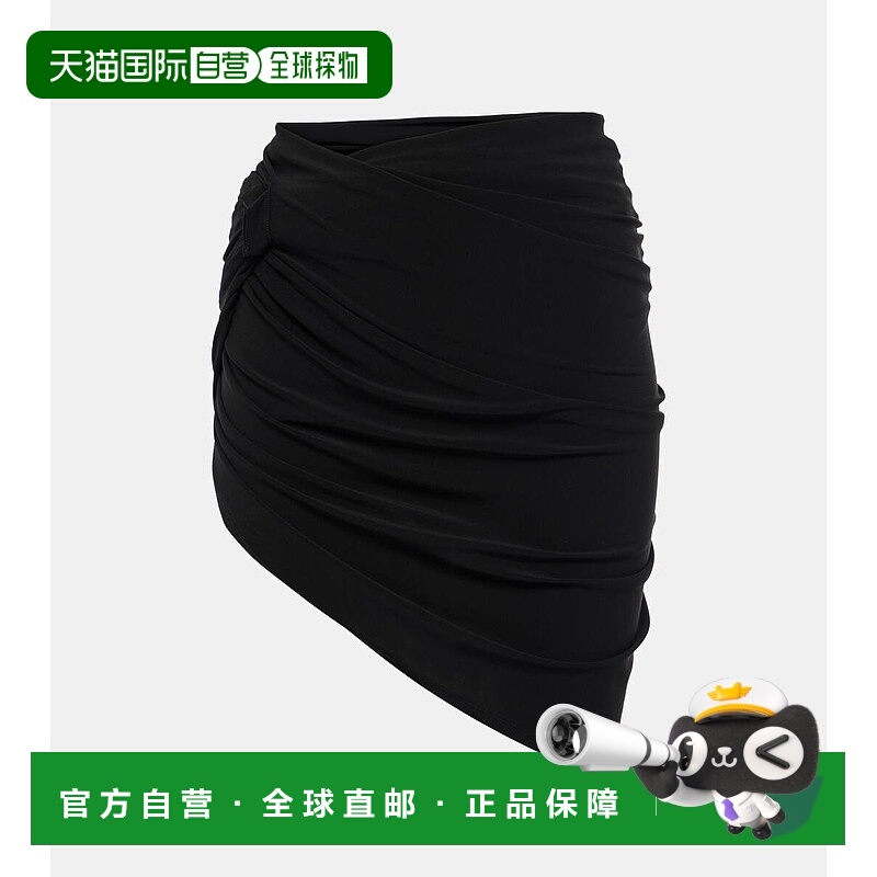 1h可退 香港直邮Jacquemus 女士 La Jupe Drapeado 褶皱迷你半身