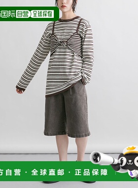 1h可退 日本直邮KBF 女士复古风格洗水半身裤 KBA424F130阔腿裤