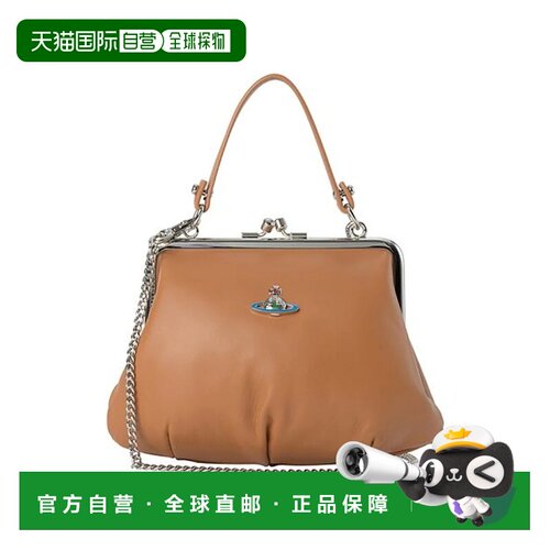 日本直邮Vivienne Westwood 棕色单肩包 52020003 L001L D405