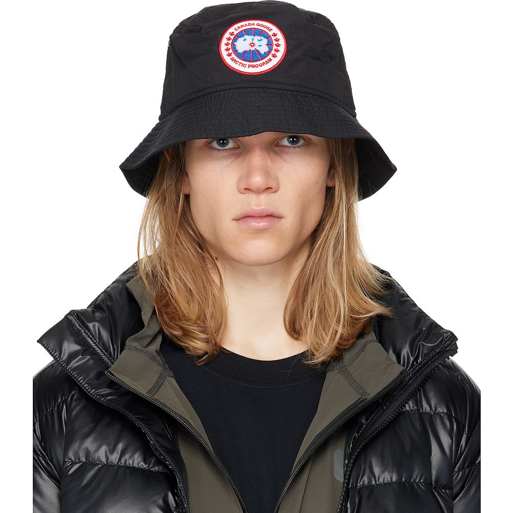 潮奢 Canada Goose 加拿大鹅 男士 黑色 Haven 渔夫帽 5454U