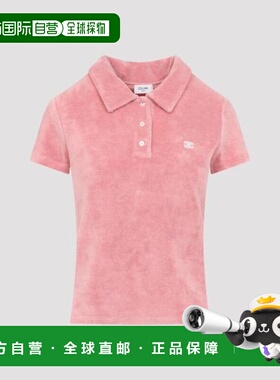 韩国直邮Celine Polo T恤 RX08L0A80GBB4 玫瑰奶油色 DOM