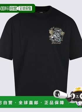 1h可退 香港直邮AMIRI 男士T恤 AMJYTE1237BLACK AW2025 黑色