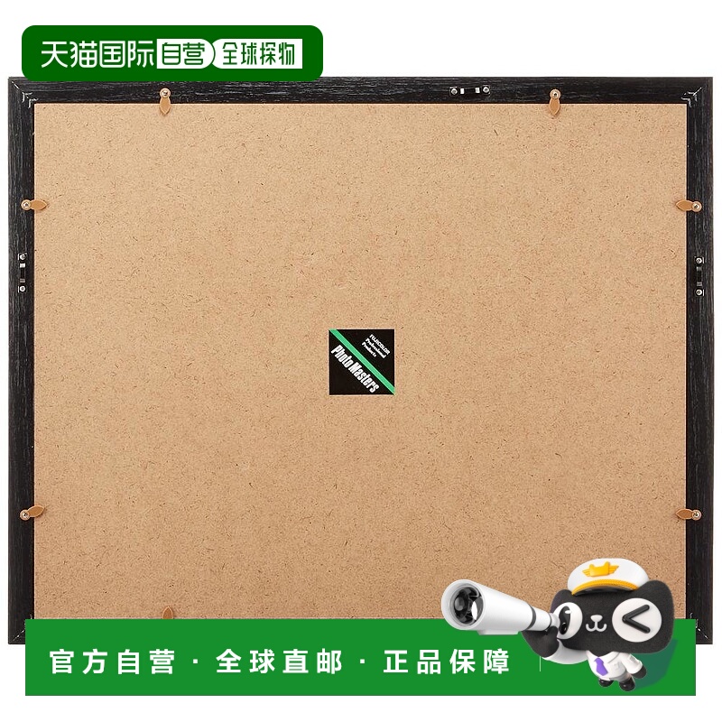 【日本直邮】Fujicolor 木制宽哑光相框M3000 亚克力 4切 黑色 40