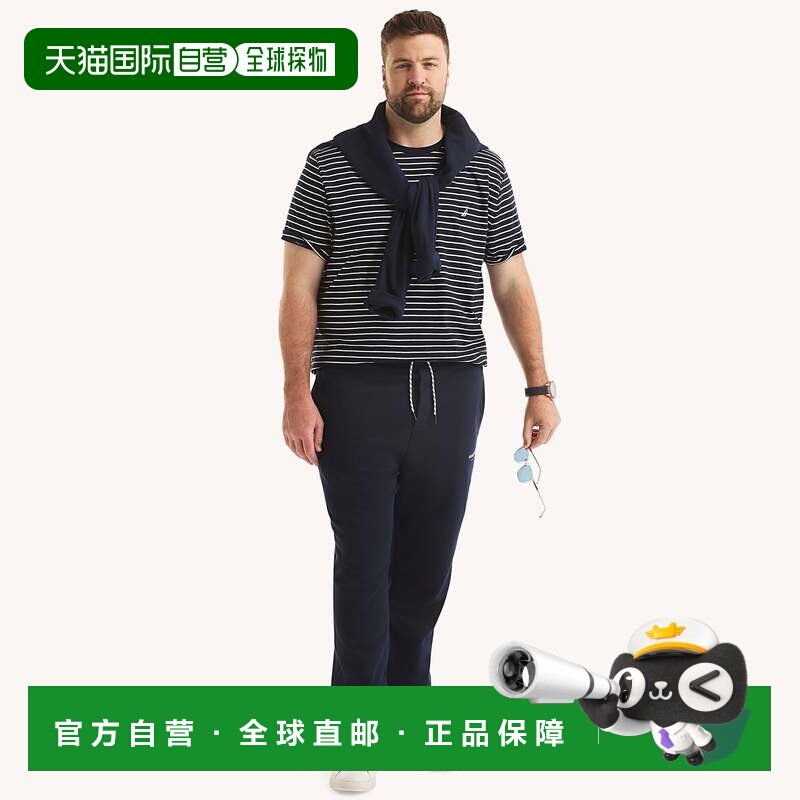 自营Nautica男士大号高羊毛慢跑鞋-海军蓝 美国奥莱直发
