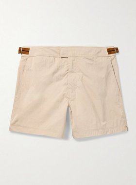 潮奢 Zegna 杰尼亚 男士 直筒中长泳裤 N7B54240