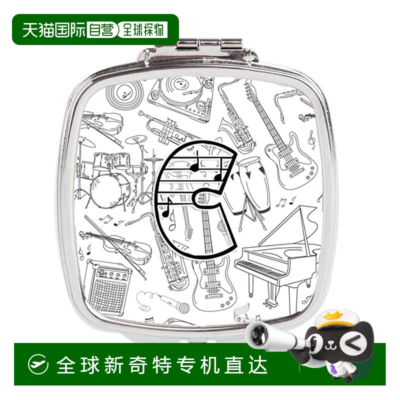 自营Carolines Treasures CJ2007-CSCM字母 C音符字母紧凑型镜